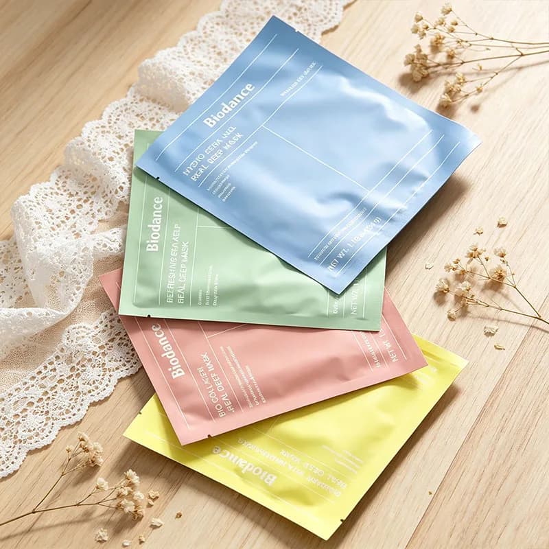Sérum Ampoule au Collagène Biodance Hydratant Éclaircissant Masque Visage Gel Tonifiant Tampons de Coton Raffermissant Doux Non Irritant pour la