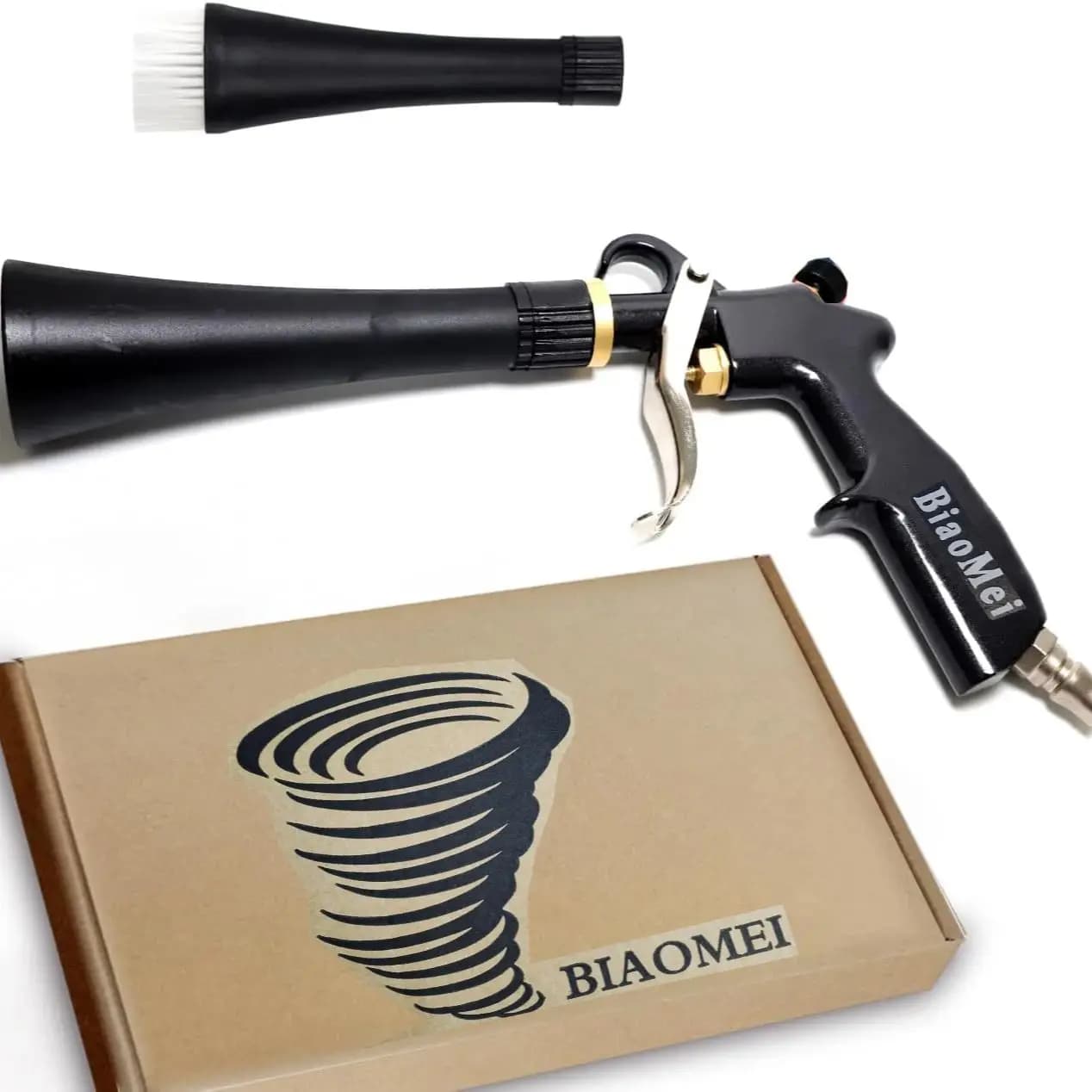 Tornador pistolet à soufflage d'air nettoyage intérieur de voiture pistolet Tornado outil de nettoyage de détail de voiture à haute pression avec