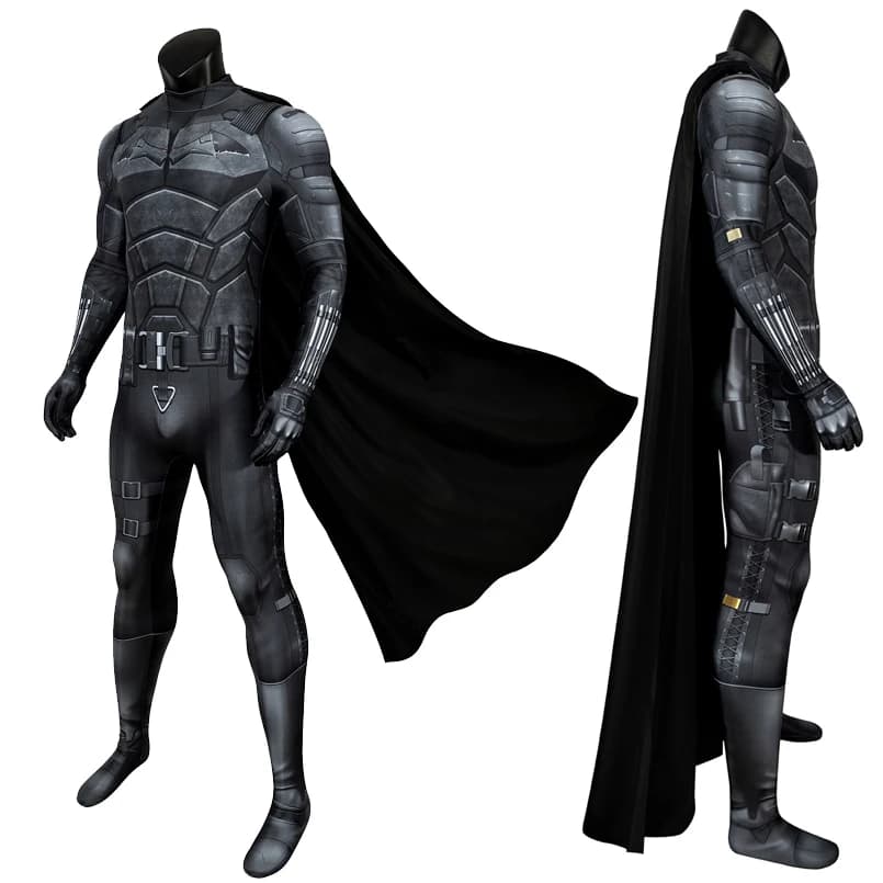 Combinaison de Cosplay Bruce Wayne pour garçon chauve-souris adulte, Costume Zentai imprimé 3 D, mascarade d'halloween, body de fête, 2021