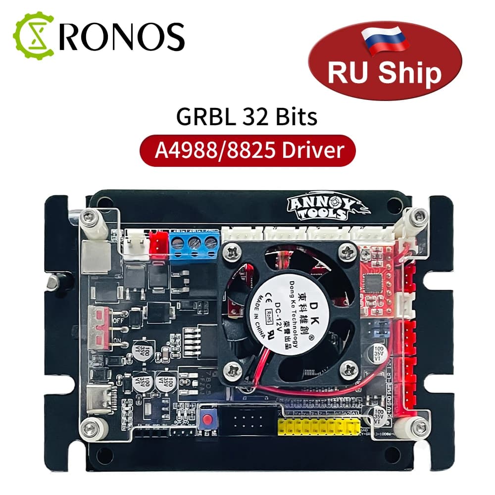 Carte mère 32 bits, 2 axes, 3 axes, contrôleur GRBL CNC, Signal TTL PWM, graveur Laser, impression 3D, Support limite/hors ligne