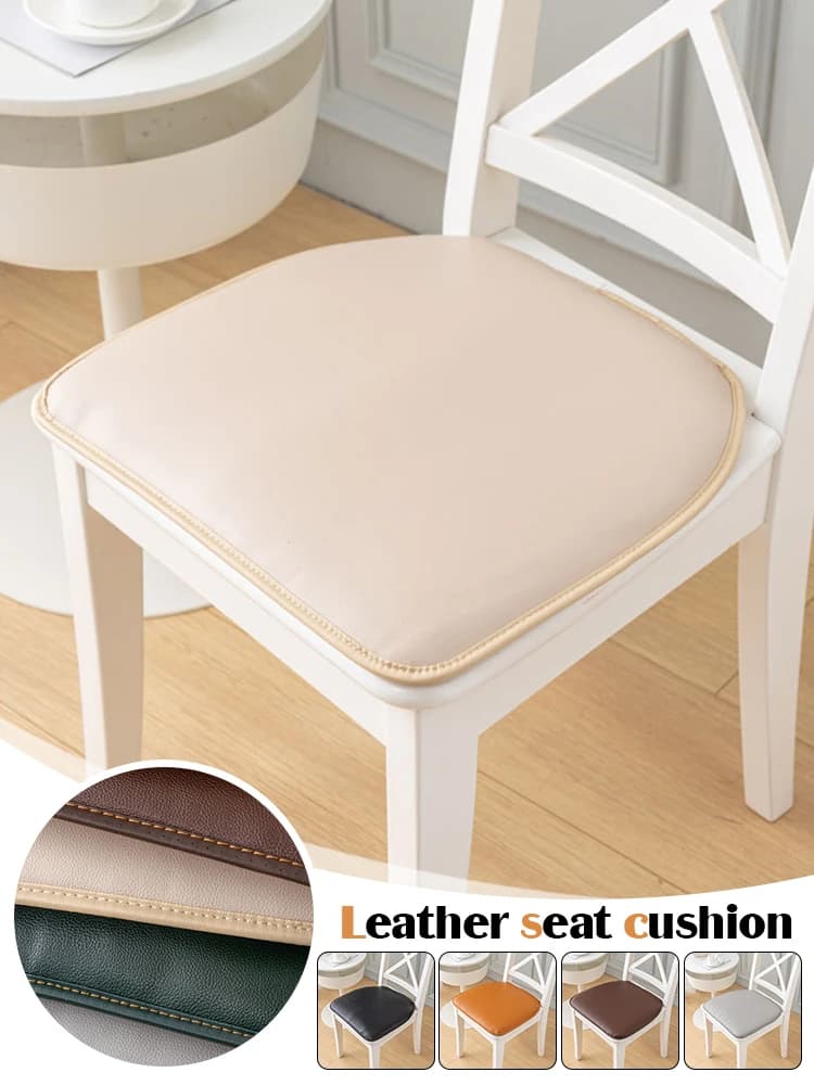 Coussin de chaise imperméable en cuir PU, Style nordique, couleur unie, épais, confortable, pour salle à manger, Restaurant, hôtel, bureau, siège