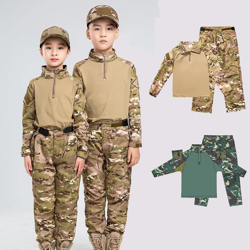 Tenue de chasse CP pour enfants en plein air, combinaison de Camouflage, vêtements pour garçons, combinaisons de Combat tactiques ACU CS, ensemble