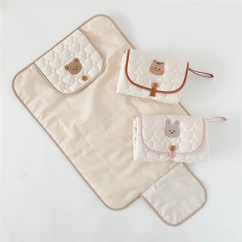 Tapis à langer pliable pour bébé, imperméable, articles pour nouveau-né, literie, matelas, housse à langer