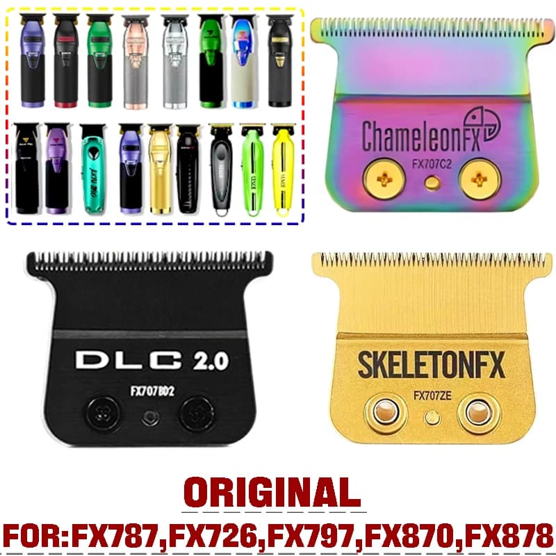 Lame FX707 adaptée au tondeuse BAB PRO, remplacement d'origine, lame revêtue de titane pour FX787 FX726 FX787Z DLC en acier au carbone
