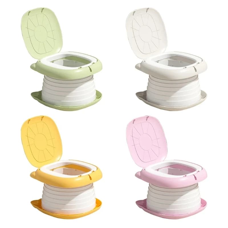 Toilettes portables pliantes pour enfants, pot pliable pour voiture, Camping, salle de bain intérieure et extérieure pour bébés et enfants