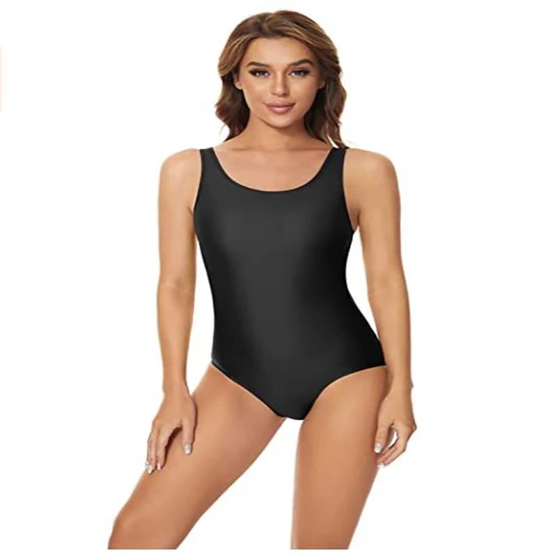 Speerise femmes sans manches une pièce réservoir justaucorps unisexe blanc justaucorps femmes Stretch et Spandex gymnastique danse justaucorps