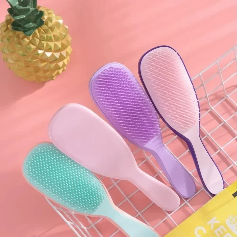 Peigne de massage du cuir chevelu, brosses à cheveux antistatiques, démêlantes, pour la douche, pour tous types de cheveux