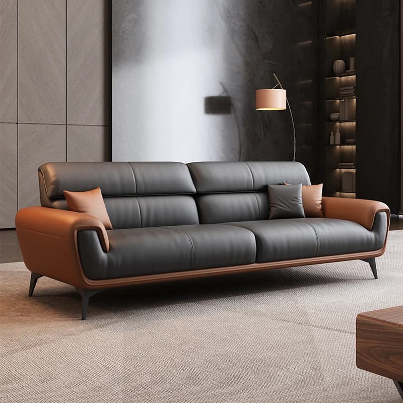 Canapé en cuir nordique design Simple affaires loisirs romantique salon canapés confortable adulte décor Sillon Cama meubles