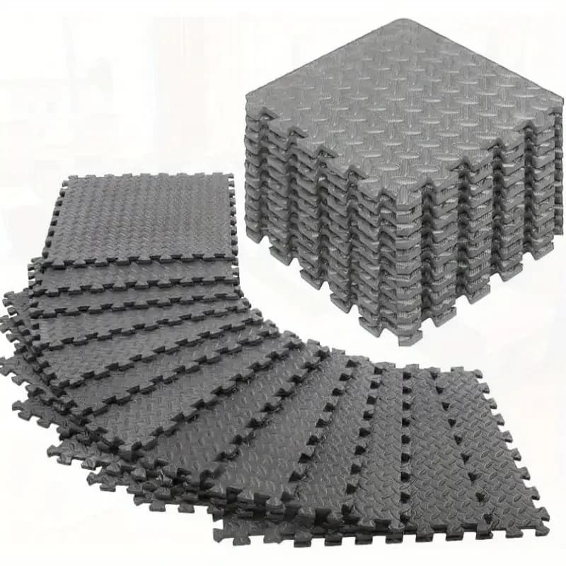 Tapis de sol en mousse imbriqués pour la maison, gymnastique, entraînement, Puzzle de protection, carrelage, rembourrage EVA imperméable, 1/8/16