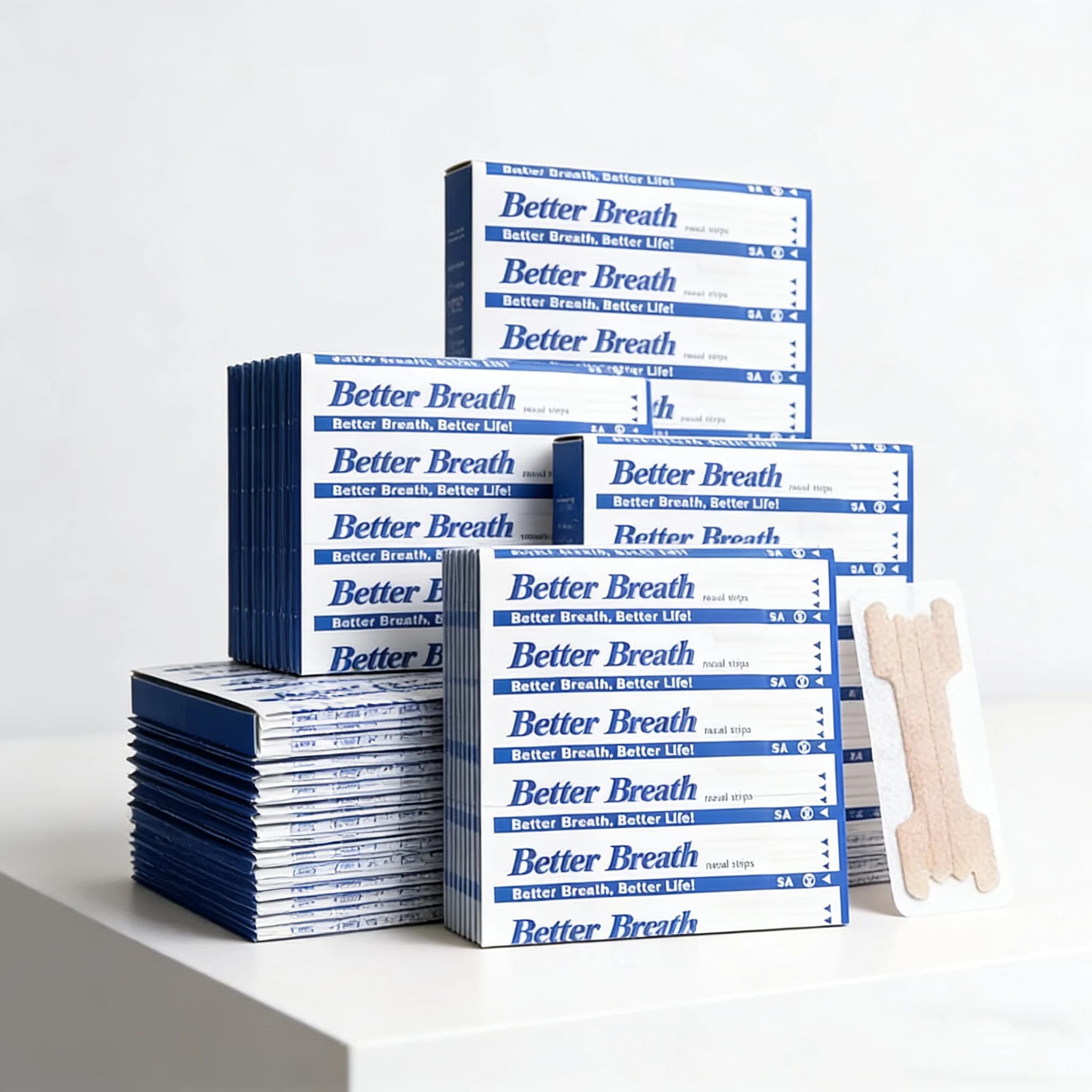 300/200/100 PCS Bandes nasales pour la respiration, dispositif d'aide au sommeil, patch nasal pour une meilleure respiration, aide contre le