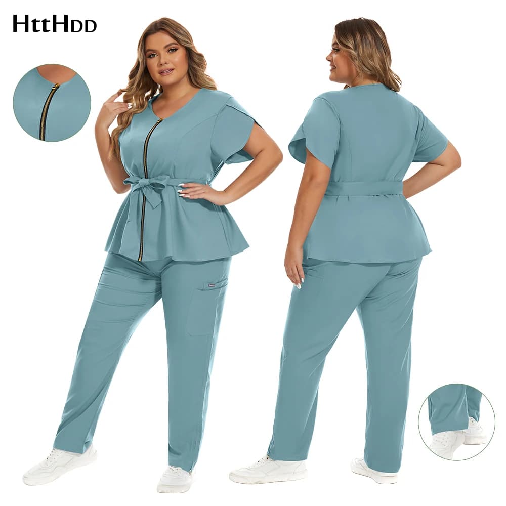 Uniforme de travail de spa pour femmes, uniforme de travail de manucure, vêtements de travail de pharmacie, respirant, rouge, de haute qualité