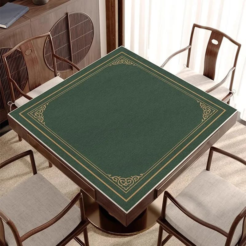Tapis de jeu de Mahjong à fond antidérapant de 90cm, grande taille, épais, silencieux, pour jeu de Mahjong, pour fête, multijoueur