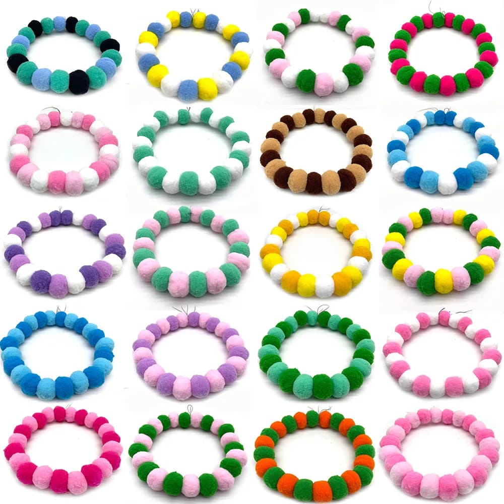 30 pièces nouveau animal de compagnie chien noeud papillon arc-en-ciel fleur boule de cheveux collier collier animal de compagnie chien chat noeuds