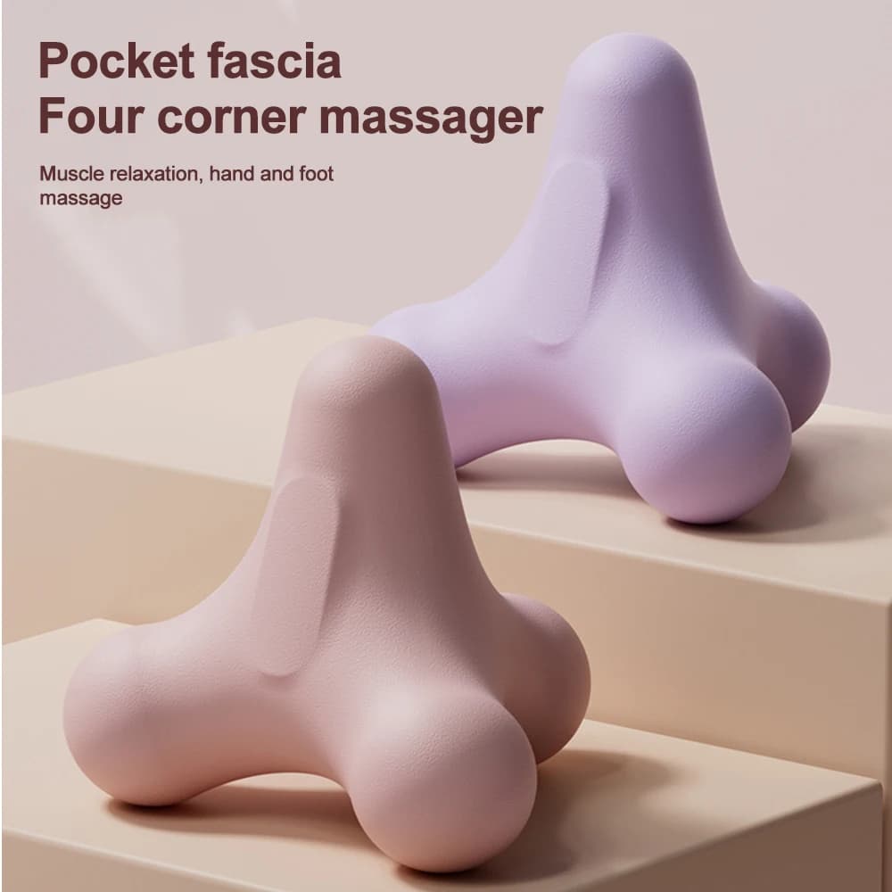 Balle de massage fascia à quatre coins, balle plantaire, massage des épaules, du cou, de la taille, des muscles des mains, exercice de lactate,