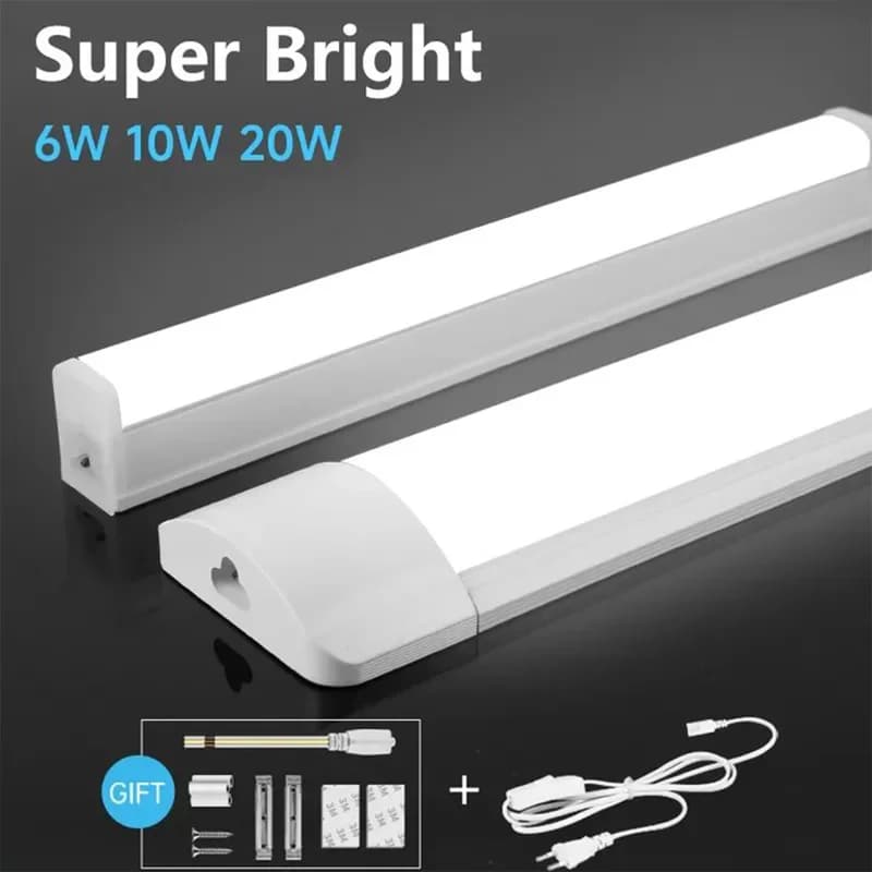 Lumière de cuisine Super brillante sous les lumières d'armoire 20W 10W 6W lumières Led pour cuisine 220V 110V éclairage de cuisine Tube lumineux