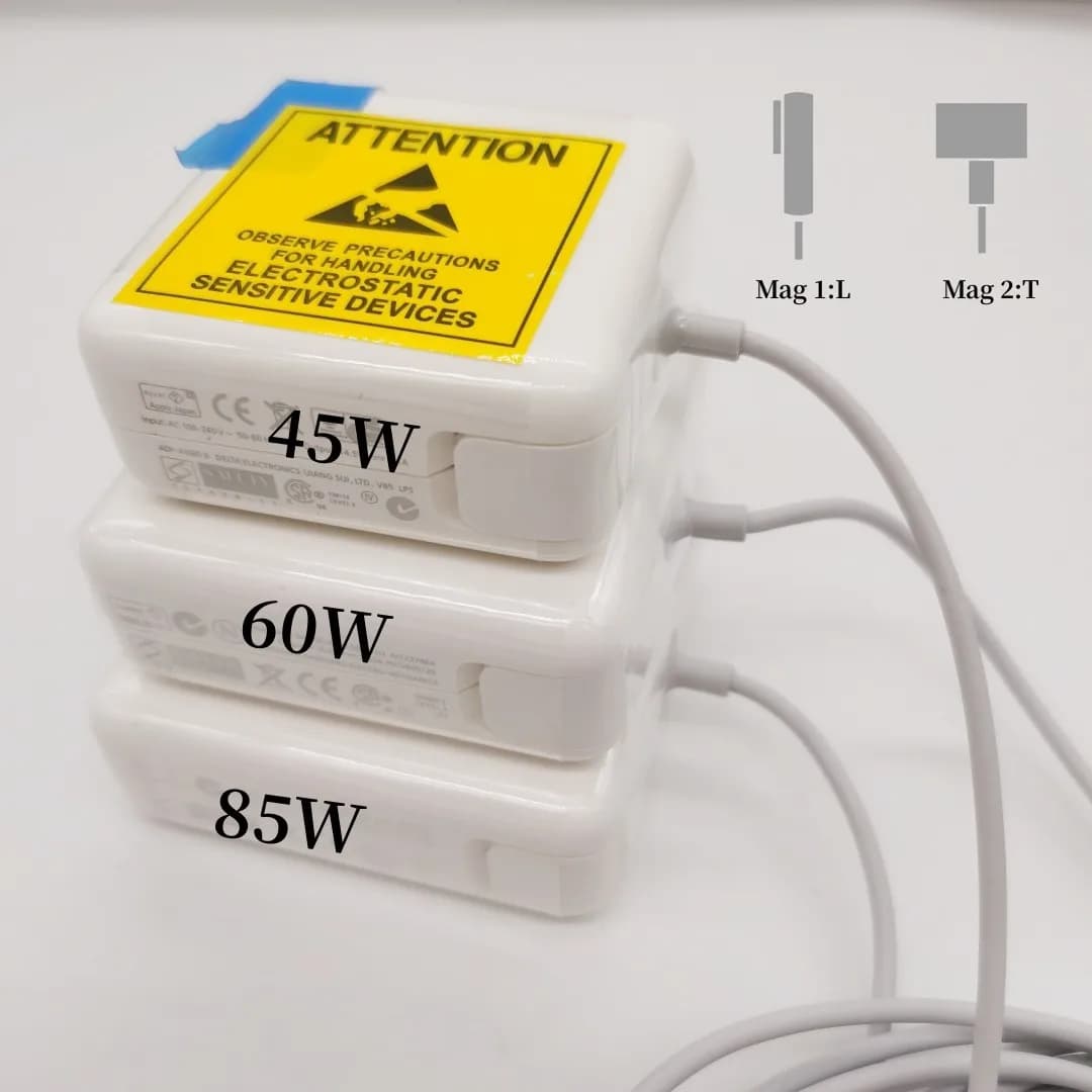 Nouveau pour Macbook adaptateur secteur 45W 60W 85W Mag * 2 1 compatible Macbook Air Pro adaptateur secteur adaptateur secteur magnétique chargeur