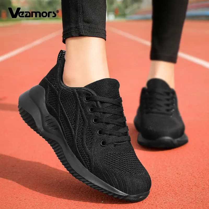 Chaussures de course respirantes pour femmes, baskets décontractées, légères, salle de sport, sports de plein air, confortables