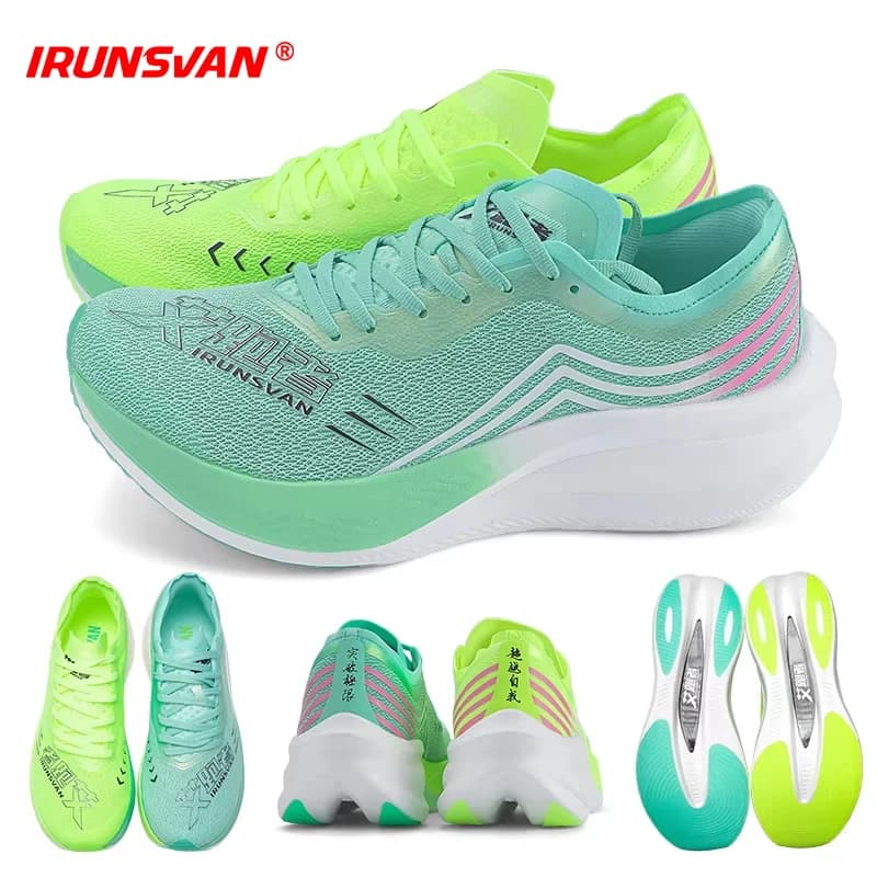 IRUNSVAN-Chaussures de course professionnelles pour hommes, chaussures de sport, baskets originales, entraînement athlétique, extérieur, plaque de