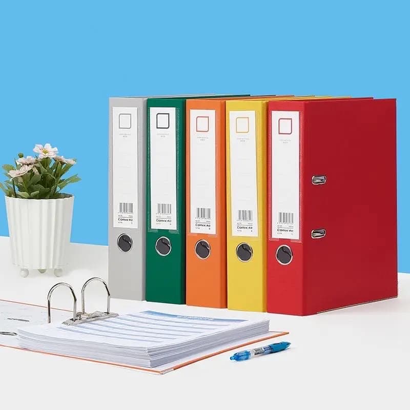 Grand classeur à anneaux multicolore, classeur à levier A4, pour Documents, organisateur de fichiers A4, dossier en arc à levier sur anneaux,