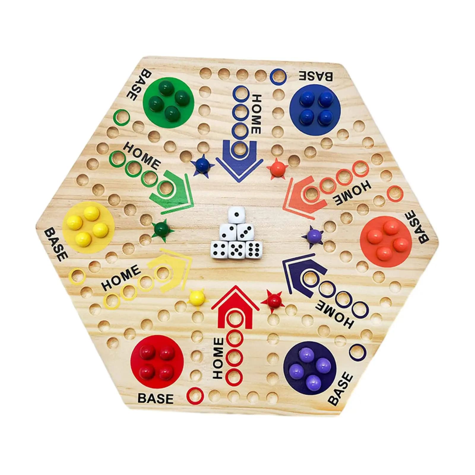 Jeu de société en marbre pour 6 et 4 joueurs, cadeaux, jouet éducatif classique peint pour enfants, amis, jeu familial, fête pour adultes