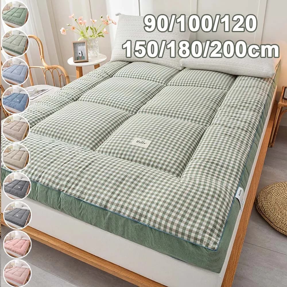 Matelas 3D épaissi pliable, coussin Tatami doux, 90/100/120/150/180/200cm, coussin de lit antidérapant pour la maison, la chambre à coucher, le