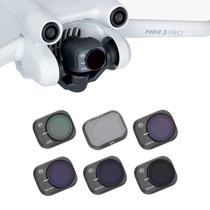 Filtres d'objectif de filtre de Drone UV CPL ND NDPL 4/8/16/32 /64 pour accessoires DJI Mini 3 /mini 3pro