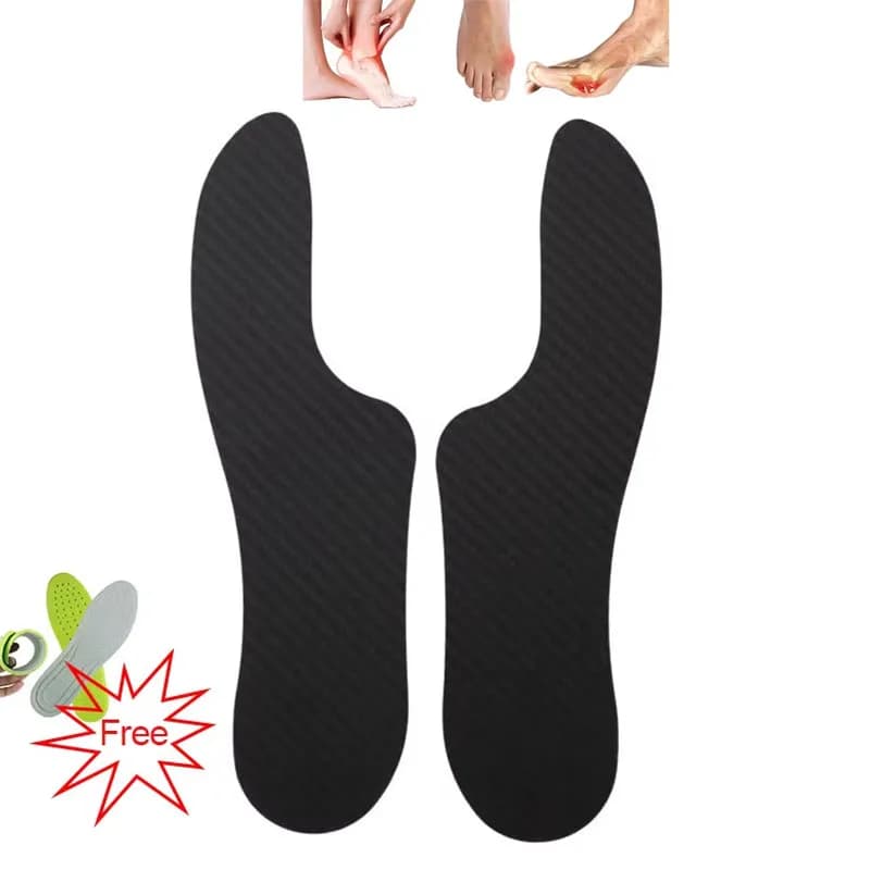 1 paire d'extension Morton orthèse rigide en Fiber de carbone semelle intérieure pour orteil Morton gazon orteil Hallux rigideus arthrite Limitus