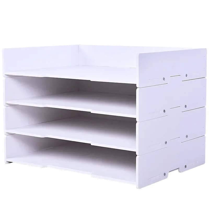 Plateau de rangement multicouche A4/A3, plateau de fichiers de bureau, organisateur de documents et de papier, support étagères, boîte de rangement