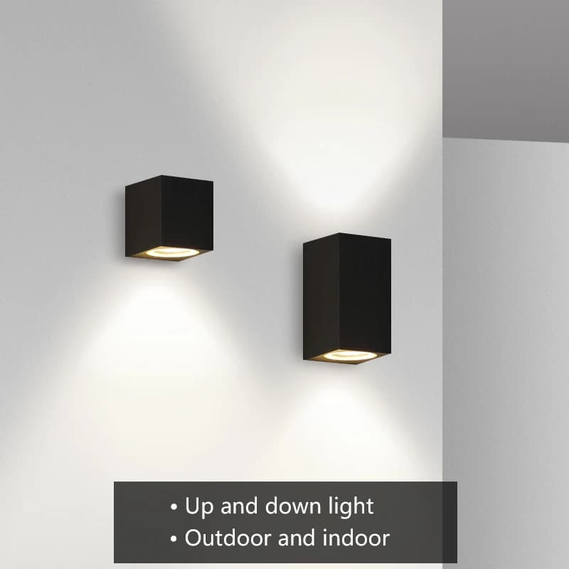 Applique Murale LED Imperméable en Aluminium, Luminaire Décoratif d'Niket d'Extérieur, Idéal pour un Jardin, une Véranda, 3/6W