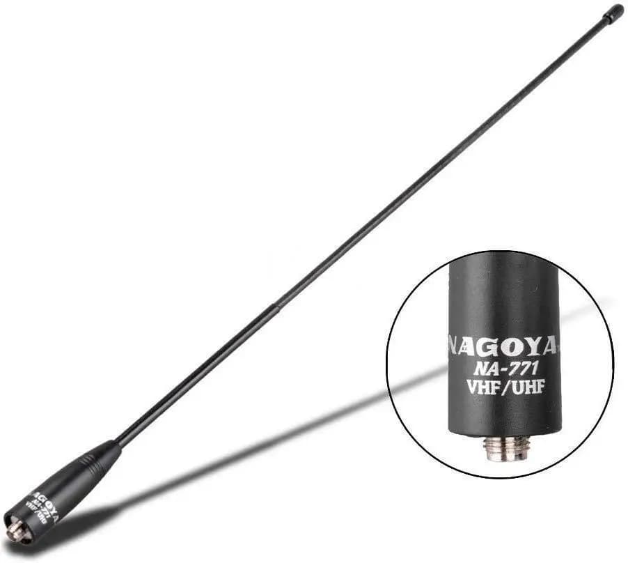 Véritable NAGOYA NA771 HAM antenne SMA mâle femelle BNC VHF UHF double bande bidirectionnelle Radio Signal Boost caoutchouc doux Gain antennes