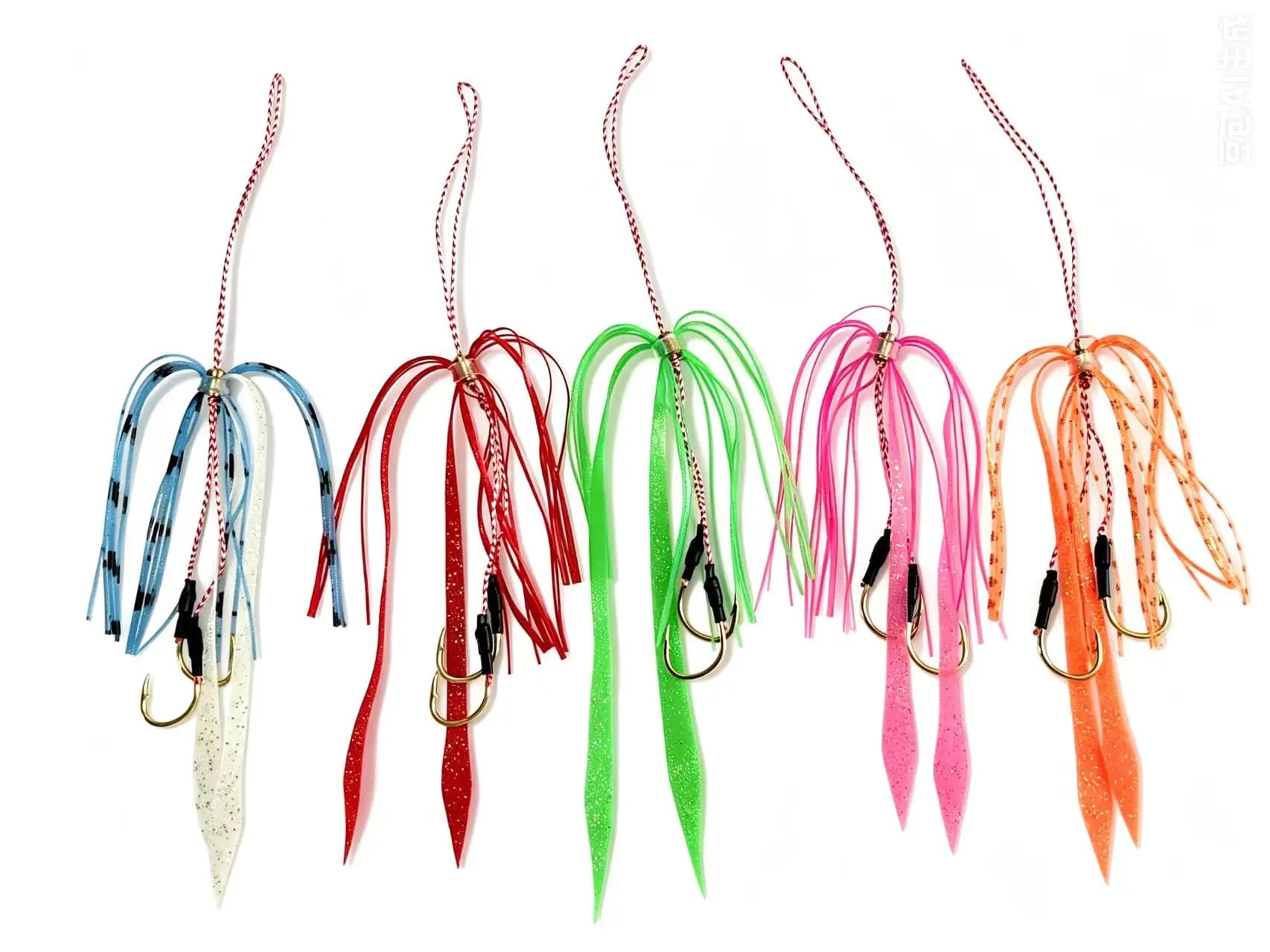 13 #   10/50 pièces Hameçon de pêche en silicone pour jigging, hameçon de pêche en mer, tête de jig, super résistant
