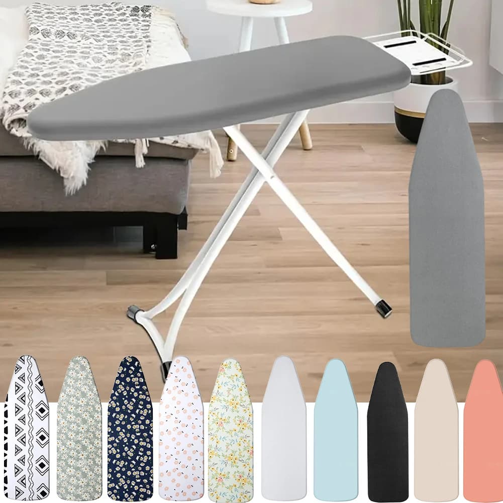 Housse en tissu de remplacement pour planche à repasser domestique, remplissage épais, avec bords élastiques, haute température, ne se décolore