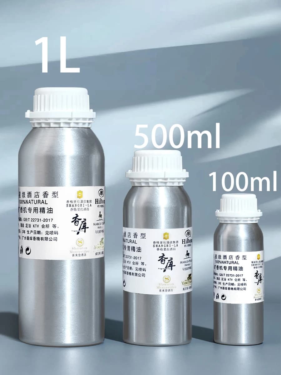 Recharge d'huile d'aromathérapie de grande capacité de 1000ml, parfum de qualité hôtelière pour diffuseur d'encens sans feu à base d'huile