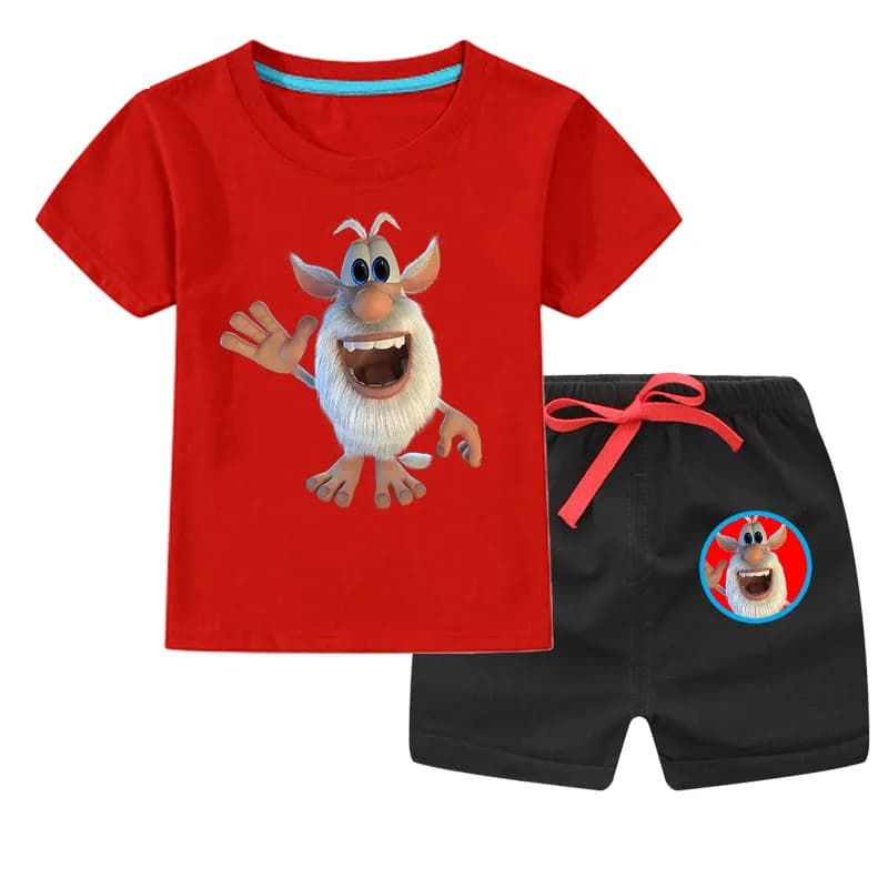 Ensemble t-shirt et pantalon court pour enfants, vêtements décontractés pour garçons, chemise cool pour bébé, olympiques d'été, 2 pièces