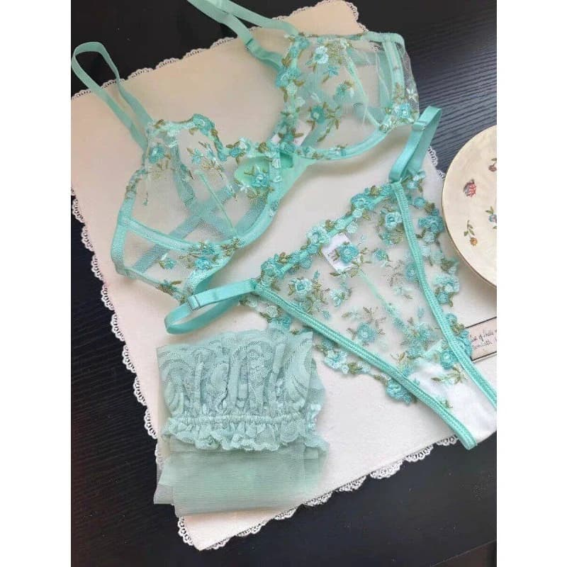 Soutien-gorge à armatures en dentelle transparente brodée pour femmes européennes, soutien-gorge minimisant anti-affaissement pour grandes