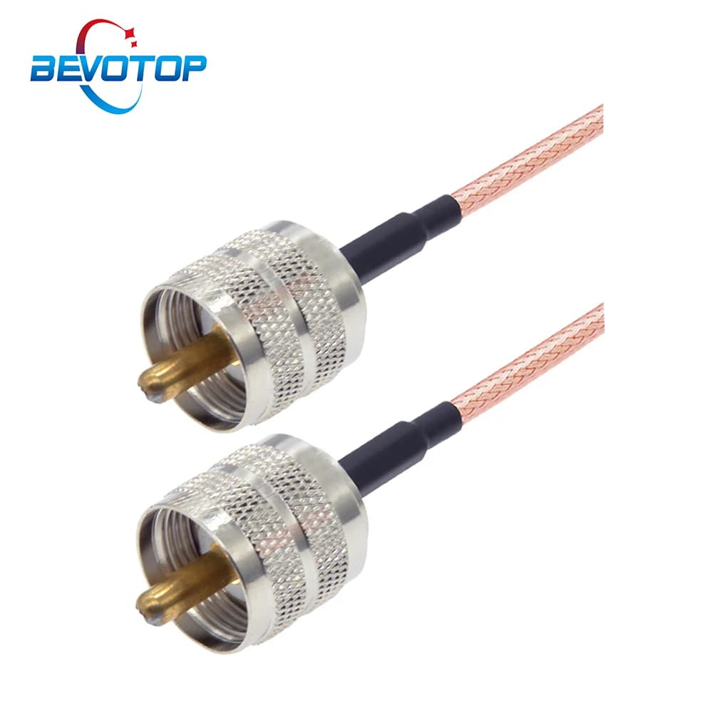 Câble Coaxial UHF mâle PL259 vers UHF mâle PL-259, faible perte RG316, cavalier UHF pour Radio amateur et CB, analyseur d'antenne, charge factice,