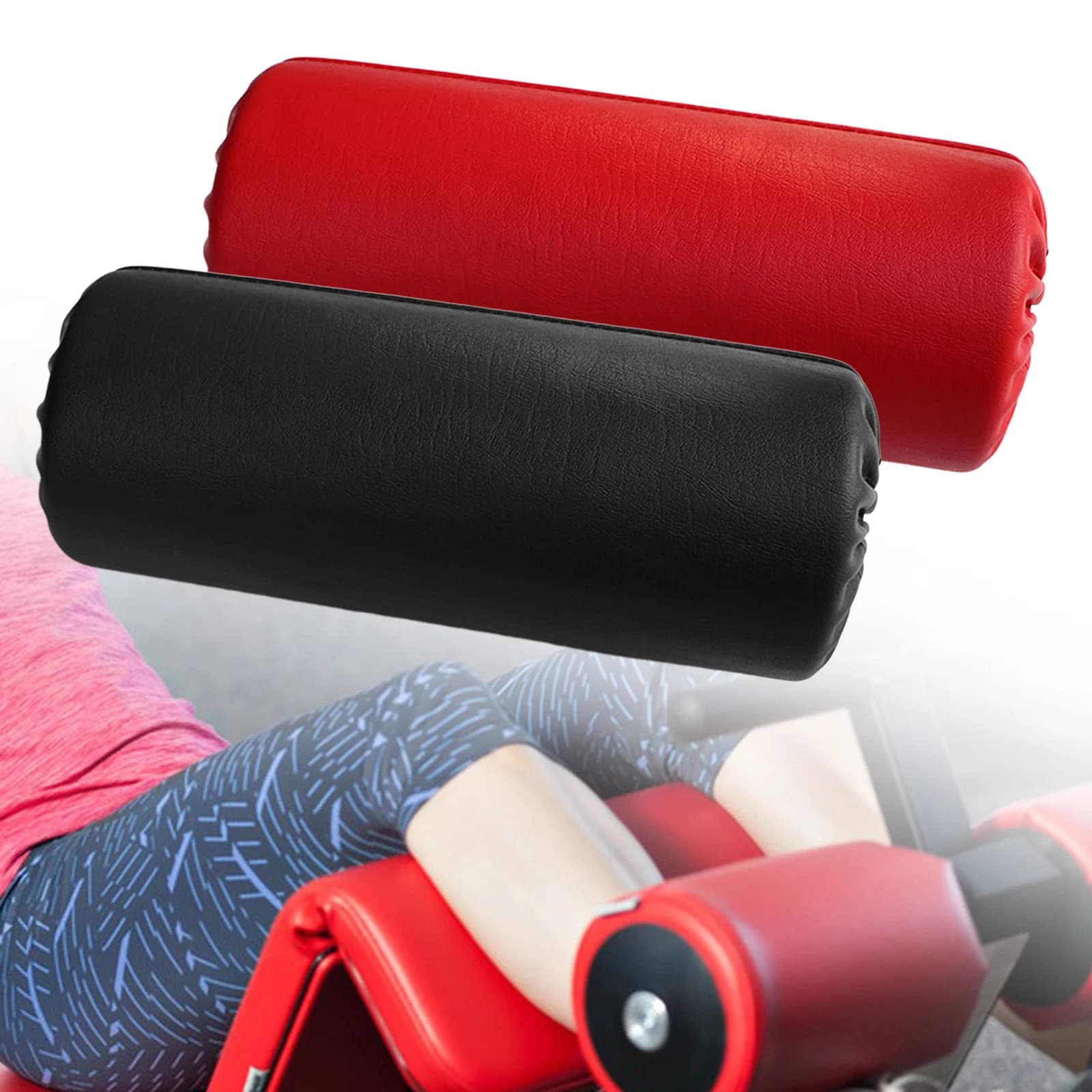 Coussin de pied en mousse de cuir PU, rouleau éponge, support de rouleau, équipement d'exercice pour la salle de sport à domicile, machines
