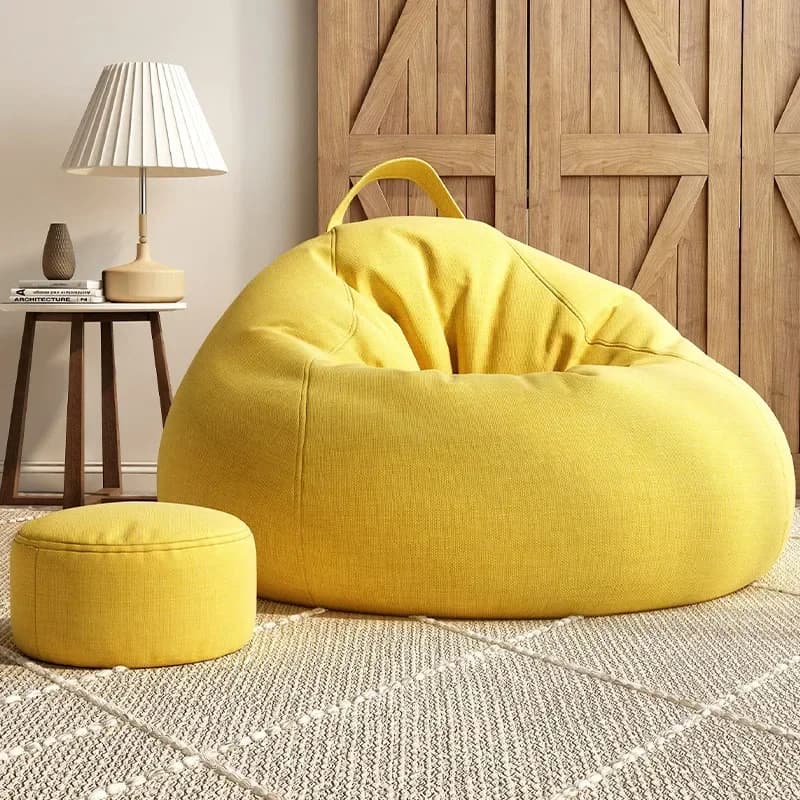 Paresseux canapé pouf personne seule peut s'allonger et dormir sol canapé muebles pouf chaise avec remplissage