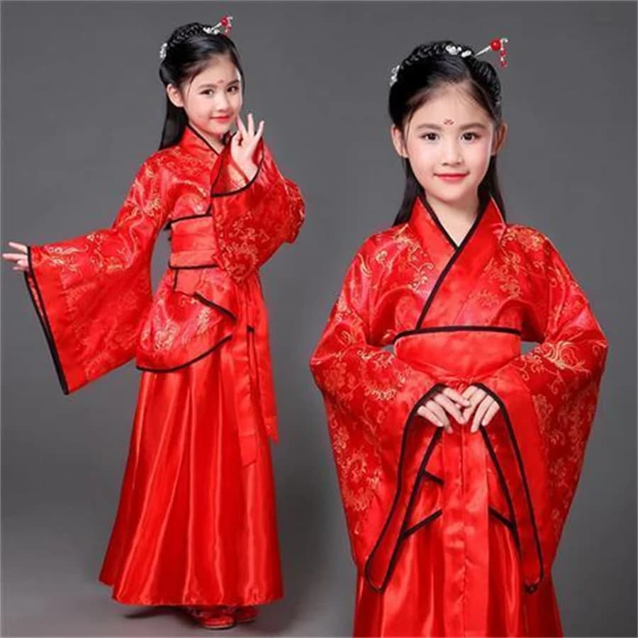 Robe de danse du lion traditionnelle chinoise pour filles, vêtements de danse du lion pour enfants, Gelfolk, Chine