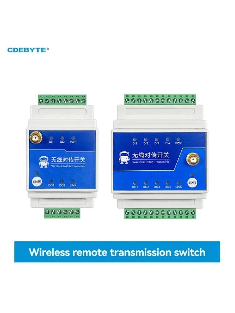 Commutateur de transmission sans fil 868/915 MHz 1/2/4/8 voies 5KM 10KM Série EBYTE E860-DTU de qualité industrielle DC 8-28V