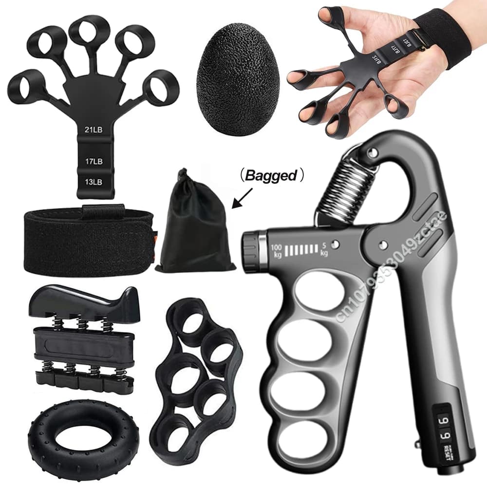Kit de collecte des doigts et des avant-bras réglables, améliore la force de préhension et la flexibilité avec des pinces à main 02/10/2018,