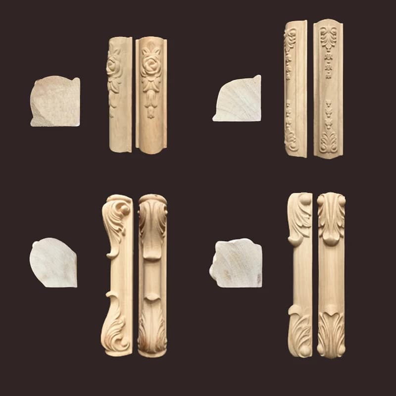 Meubles avec Pieds en Bois Massif Sculpté, OnlenciAppliqués, Siège de Canapé, Meuble TV, Pieds de Remplacement, Accessoires de Décoration de
