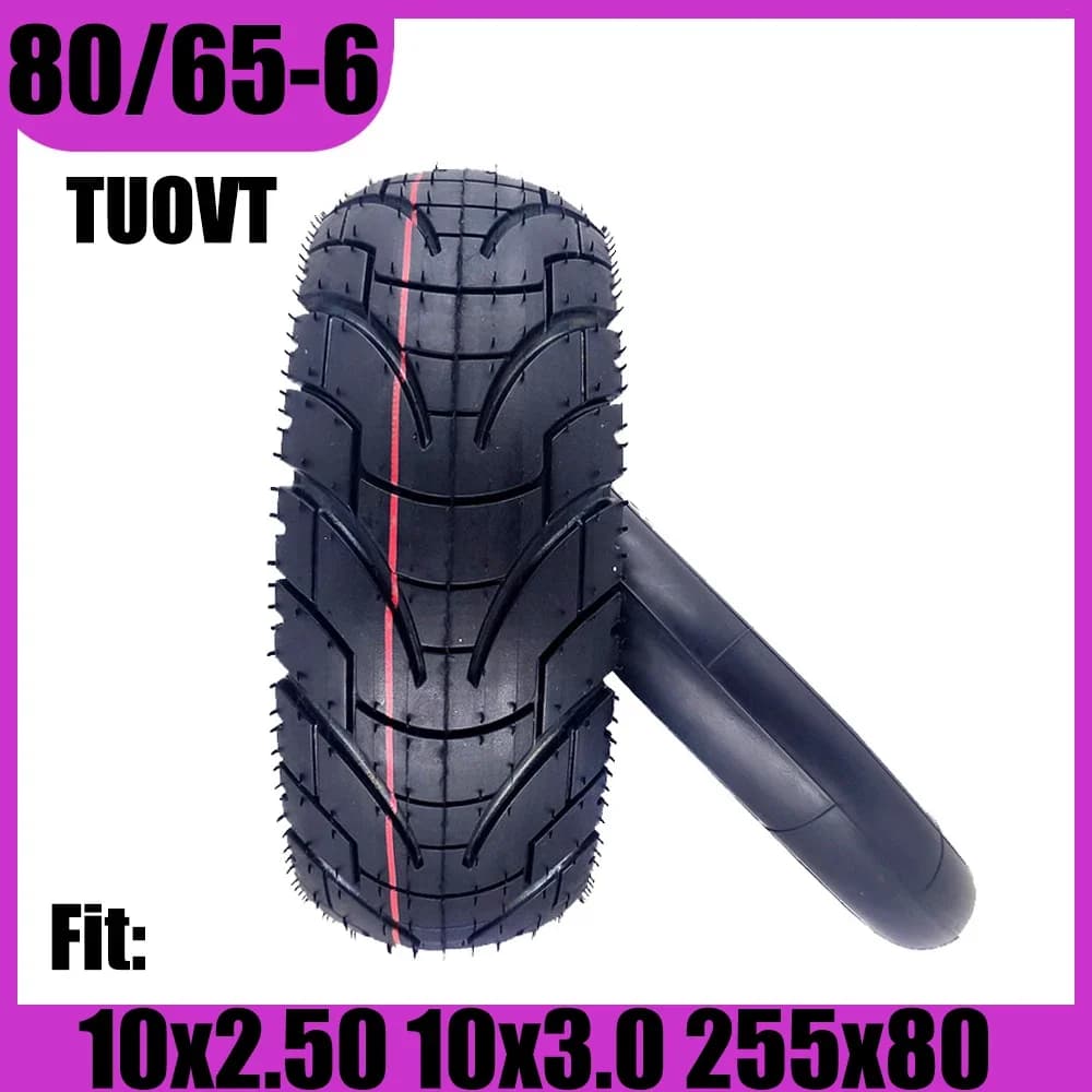 TUOVT-Chambre à Air pour Scooter Électrique Dualtron ontari10X Kaabo Wolf Kokor Mantis 10 Kugoo figurine Pro, 80/65-6