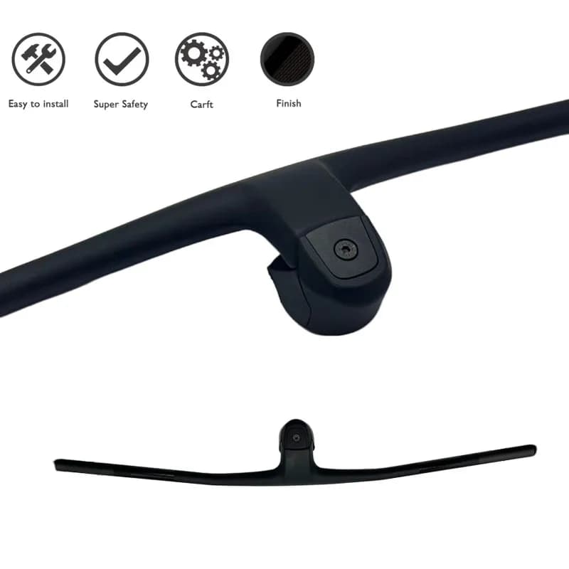 Guidon de VTT intégré en fibre de carbone Syncros Fraser IC SL WC, noir mat, 700-800 mm -30 °   Largeur 60-100 mm Sans logo