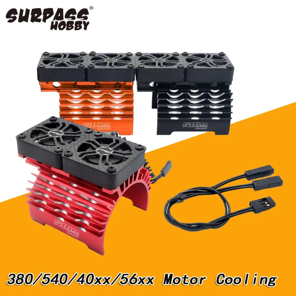 SURPASS HOBBY 38-39mm 36mm 40-42mm 55-58mm support de ventilateur de refroidissement de moteur sans balais pour voiture RC 380 540 3650 4268 4274 1/10