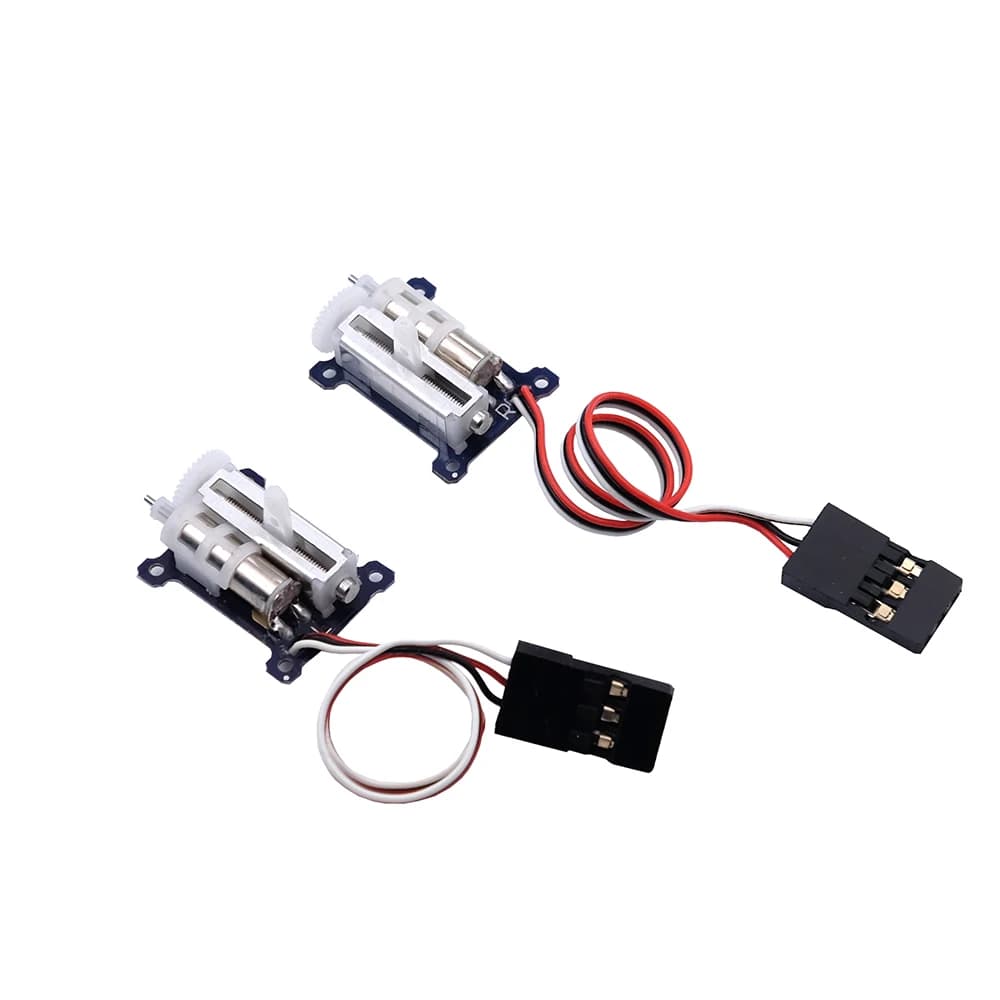 Micro servo linéaire RC-2 pièces mise à niveau 9mm 1.5g servo linéaire numérique sans noyau pour mini avion (côté gauche JR)