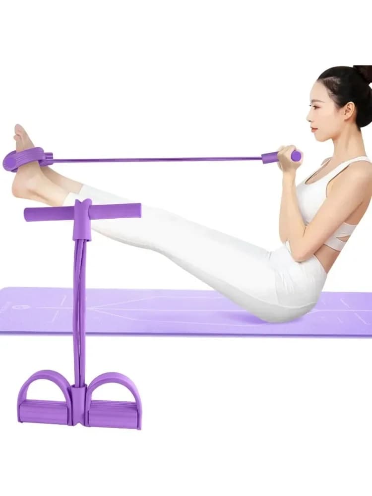 Tendeur de bande de résistance à 4 niveaux avec poignées antidérapantes-équipement de fitness à domicile pour l'entraînement des muscles