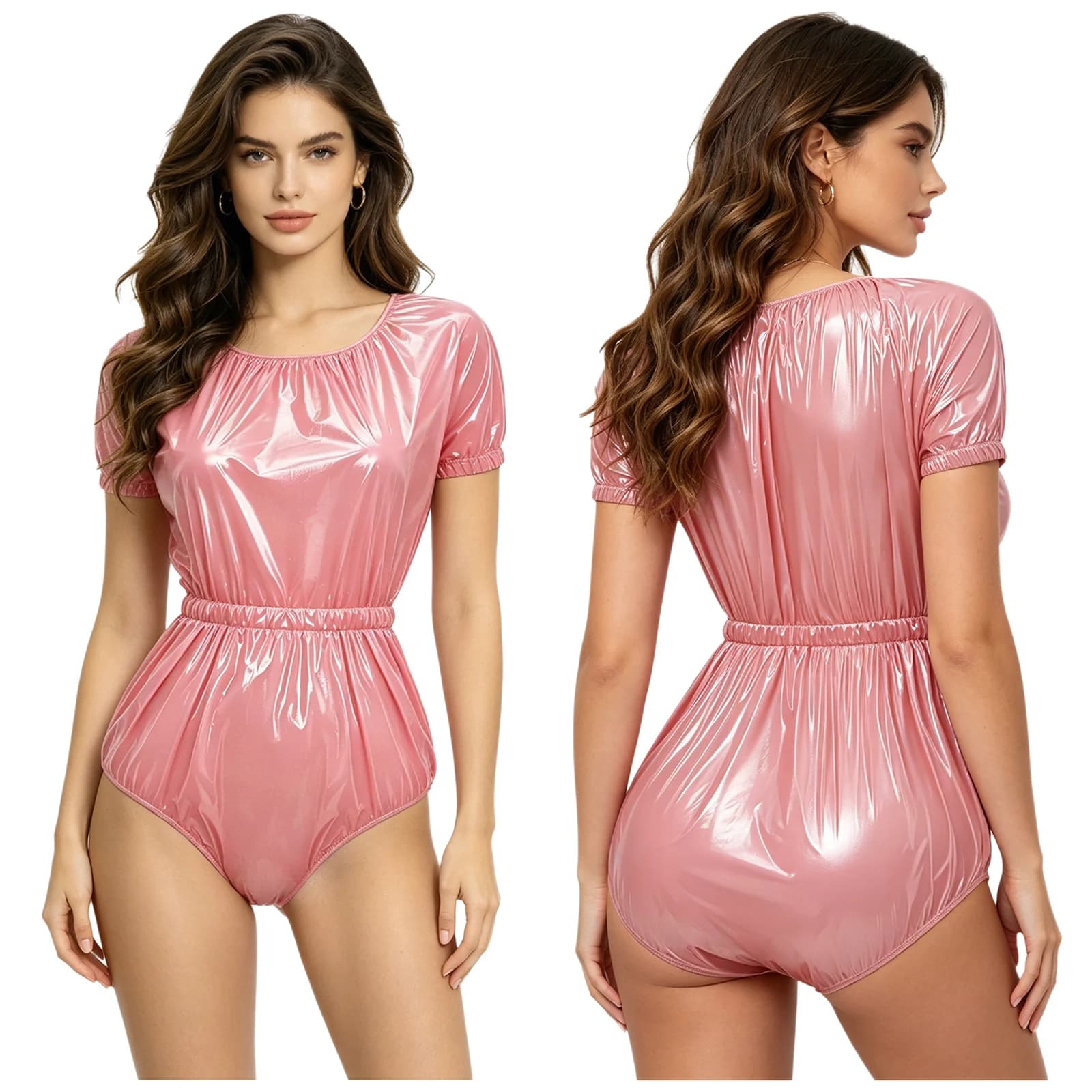 Combinaison-couche imperméable unisexe anti-fuite à taille élastique, à déchirure facile, pour l'allaitement et les besoins spéciaux,