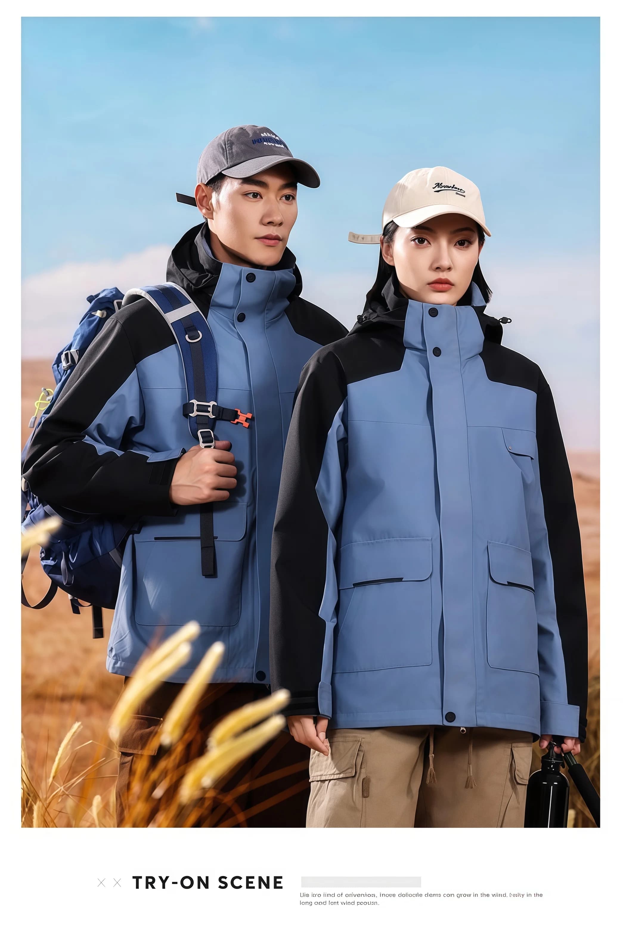 Coupe-vent à capuche intérieur en polaire détachable, imperméable et résistant aux rayures, pour aventure en plein air, randonnée, décontracté