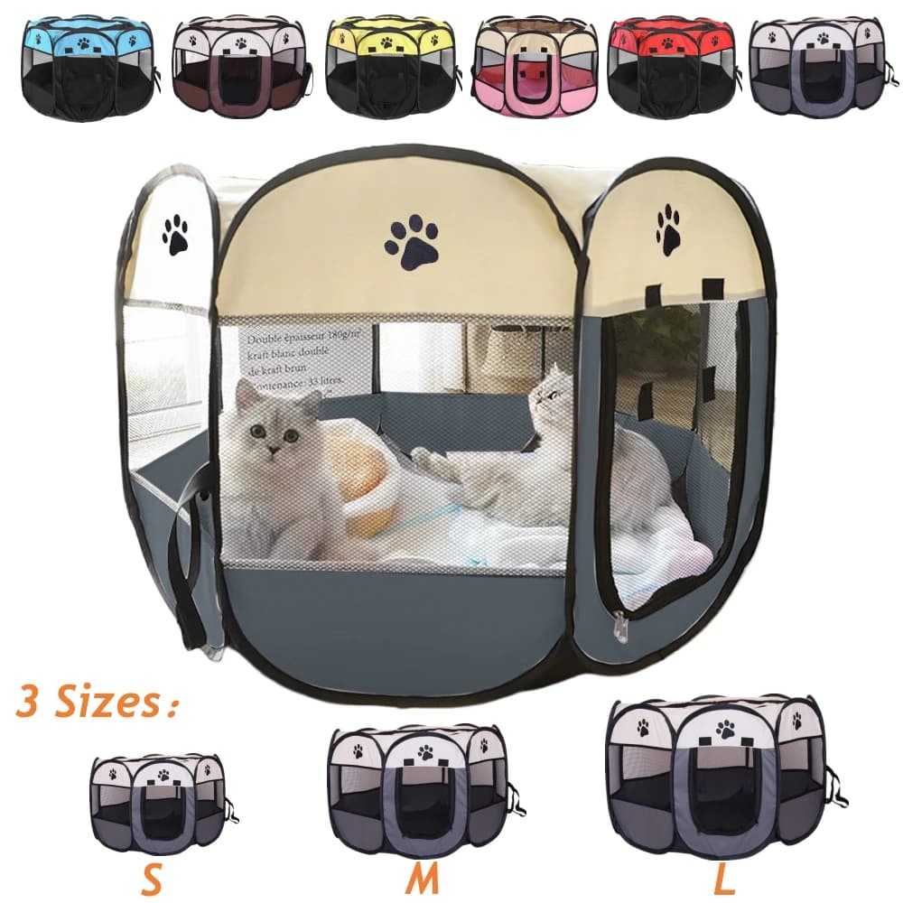 Tente pliante Portable légère pour animaux de compagnie, salle de naissance, maison pour chien, chenil, maisons et chambres pour chats, parc Durable
